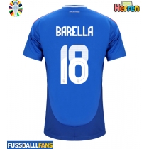 Italien Nicolo Barella #18 Heimtrikot EM 2024 Kurzarm